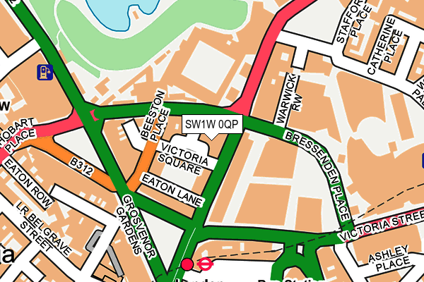 SW1W 0QP map - OS OpenMap – Local (Ordnance Survey)