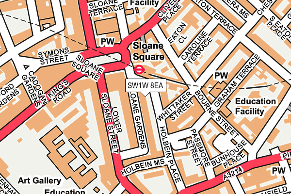 SW1W 8EA map - OS OpenMap – Local (Ordnance Survey)