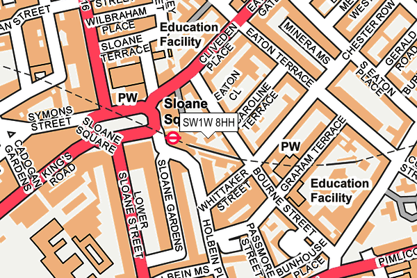 SW1W 8HH map - OS OpenMap – Local (Ordnance Survey)