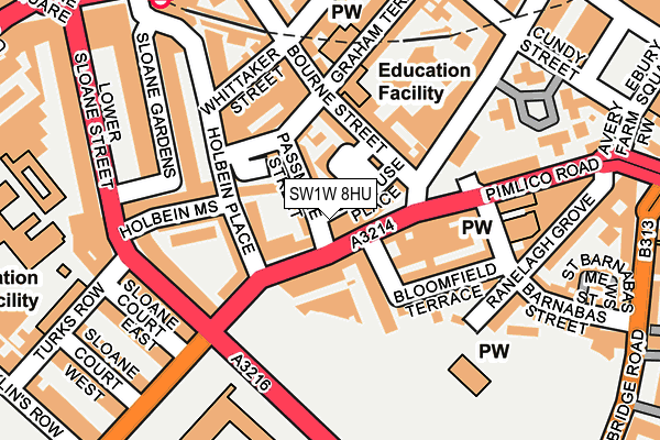 SW1W 8HU map - OS OpenMap – Local (Ordnance Survey)