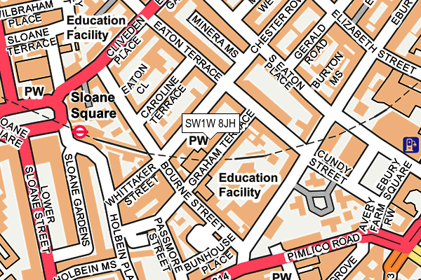 SW1W 8JH map - OS OpenMap – Local (Ordnance Survey)