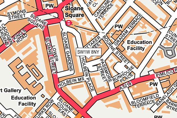 SW1W 8NY map - OS OpenMap – Local (Ordnance Survey)