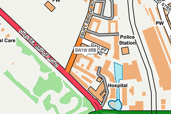 SW1W 8RB map - OS OpenMap – Local (Ordnance Survey)