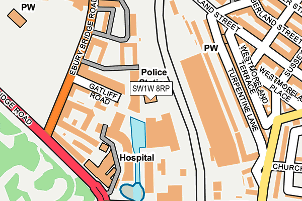 SW1W 8RP map - OS OpenMap – Local (Ordnance Survey)
