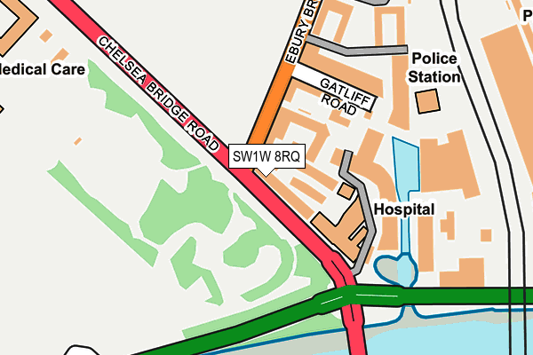 SW1W 8RQ map - OS OpenMap – Local (Ordnance Survey)