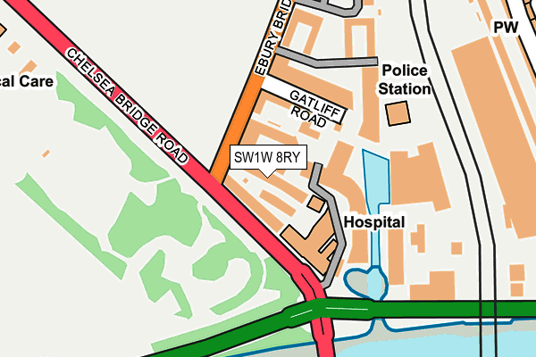SW1W 8RY map - OS OpenMap – Local (Ordnance Survey)