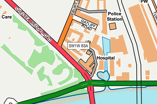 SW1W 8SA map - OS OpenMap – Local (Ordnance Survey)