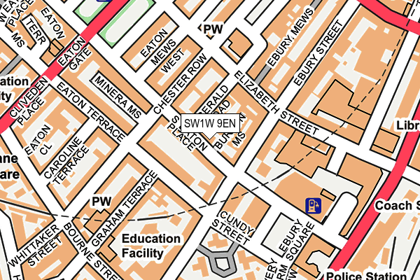SW1W 9EN map - OS OpenMap – Local (Ordnance Survey)