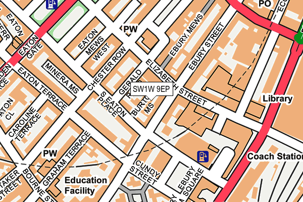 SW1W 9EP map - OS OpenMap – Local (Ordnance Survey)