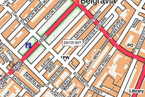 SW1W 9HT map - OS OpenMap – Local (Ordnance Survey)