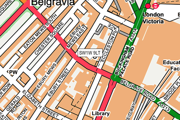 SW1W 9LT map - OS OpenMap – Local (Ordnance Survey)