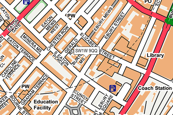 SW1W 9QQ map - OS OpenMap – Local (Ordnance Survey)