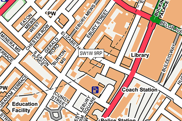 SW1W 9RP map - OS OpenMap – Local (Ordnance Survey)