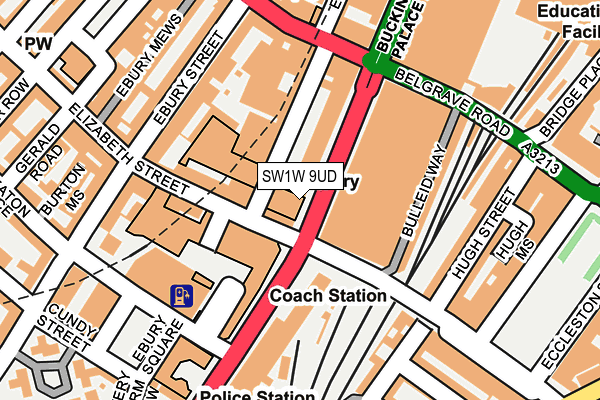SW1W 9UD map - OS OpenMap – Local (Ordnance Survey)