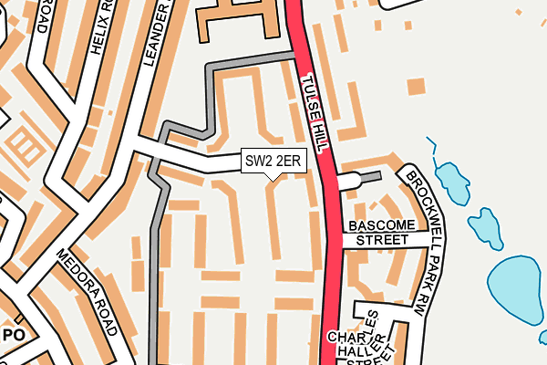 SW2 2ER map - OS OpenMap – Local (Ordnance Survey)