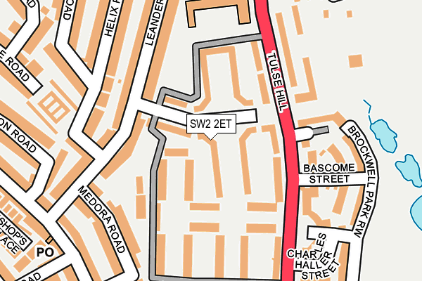 SW2 2ET map - OS OpenMap – Local (Ordnance Survey)