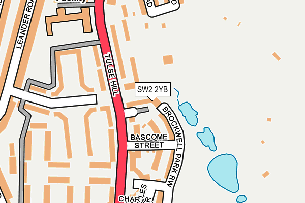 SW2 2YB map - OS OpenMap – Local (Ordnance Survey)