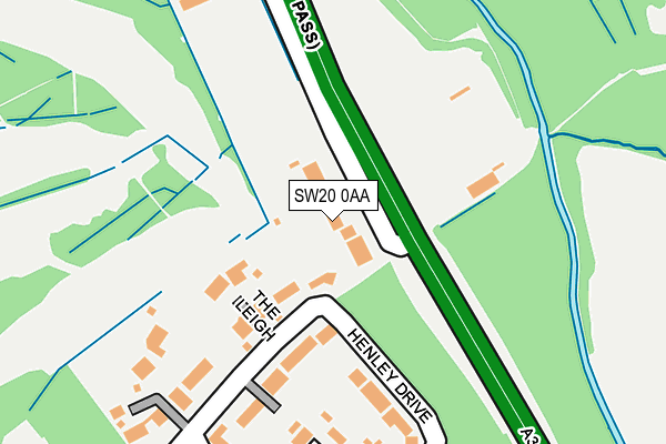 SW20 0AA map - OS OpenMap – Local (Ordnance Survey)