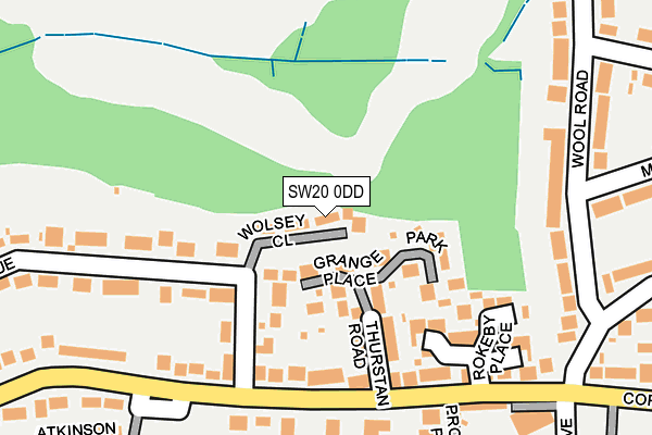 SW20 0DD map - OS OpenMap – Local (Ordnance Survey)
