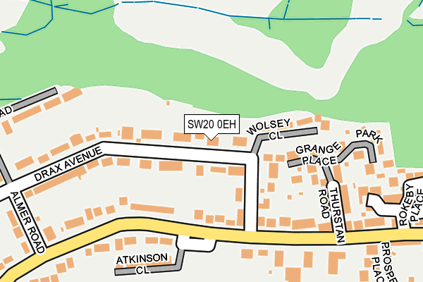 SW20 0EH map - OS OpenMap – Local (Ordnance Survey)