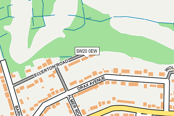 SW20 0EW map - OS OpenMap – Local (Ordnance Survey)