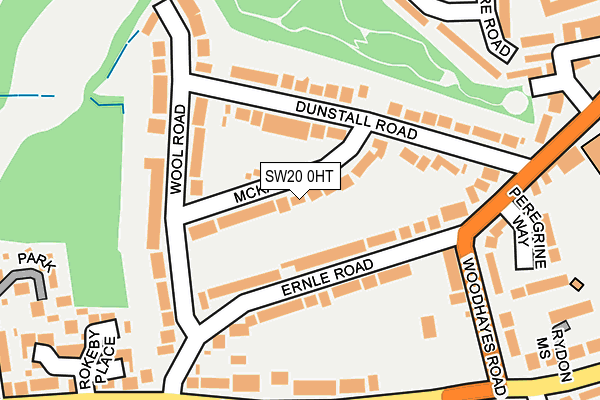 SW20 0HT map - OS OpenMap – Local (Ordnance Survey)