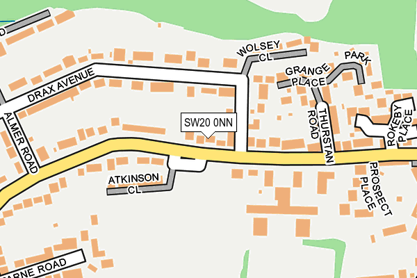 SW20 0NN map - OS OpenMap – Local (Ordnance Survey)