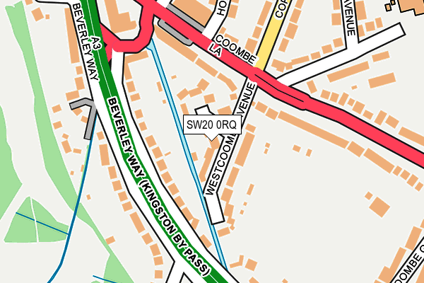 SW20 0RQ map - OS OpenMap – Local (Ordnance Survey)