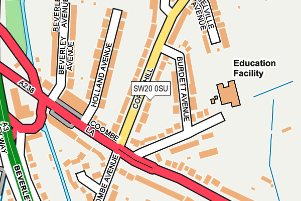 SW20 0SU map - OS OpenMap – Local (Ordnance Survey)