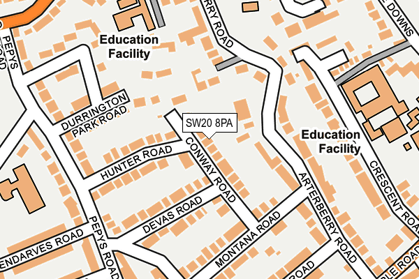 Map of ORANGE DOOR PICTURES LTD at local scale