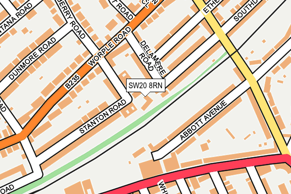 SW20 8RN map - OS OpenMap – Local (Ordnance Survey)