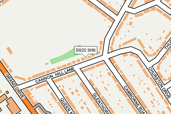 SW20 9HN map - OS OpenMap – Local (Ordnance Survey)