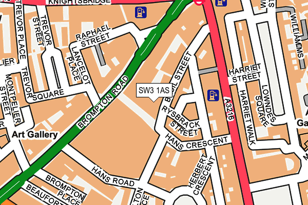 SW3 1AS map - OS OpenMap – Local (Ordnance Survey)