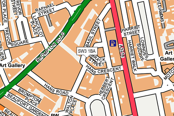 SW3 1BA map - OS OpenMap – Local (Ordnance Survey)