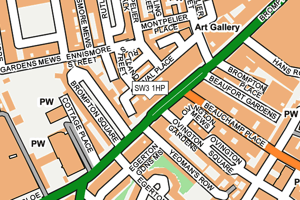 SW3 1HP map - OS OpenMap – Local (Ordnance Survey)