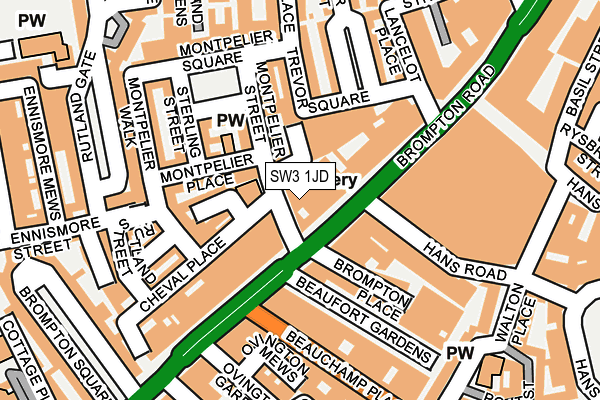 SW3 1JD map - OS OpenMap – Local (Ordnance Survey)
