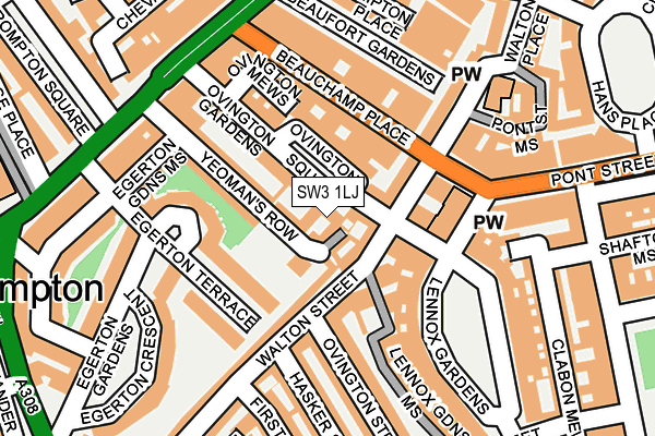 SW3 1LJ map - OS OpenMap – Local (Ordnance Survey)