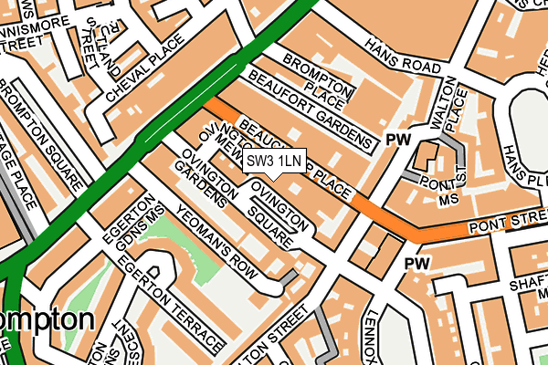 SW3 1LN map - OS OpenMap – Local (Ordnance Survey)