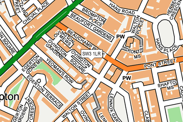 SW3 1LR map - OS OpenMap – Local (Ordnance Survey)