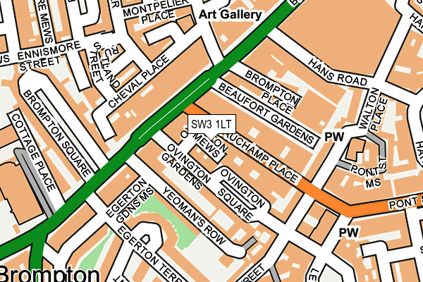 SW3 1LT map - OS OpenMap – Local (Ordnance Survey)