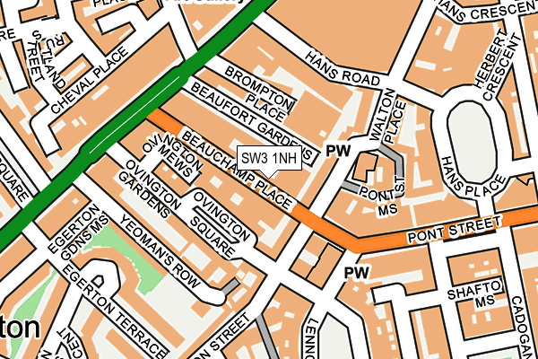 SW3 1NH map - OS OpenMap – Local (Ordnance Survey)