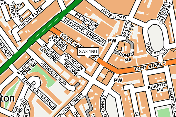 SW3 1NU map - OS OpenMap – Local (Ordnance Survey)