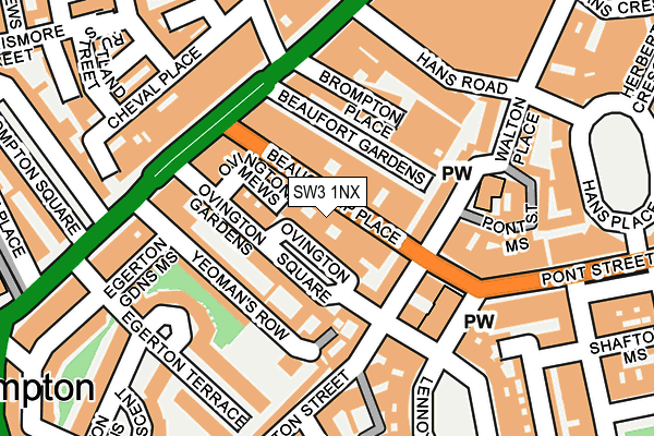 SW3 1NX map - OS OpenMap – Local (Ordnance Survey)
