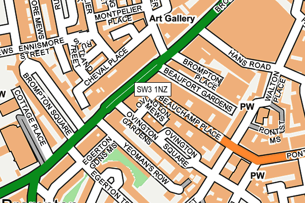 SW3 1NZ map - OS OpenMap – Local (Ordnance Survey)