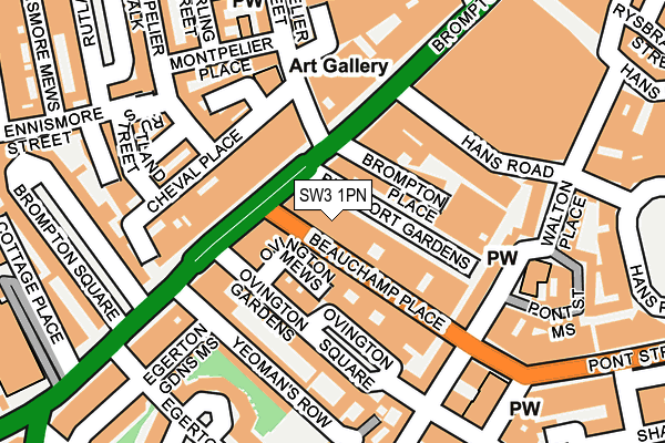 SW3 1PN map - OS OpenMap – Local (Ordnance Survey)