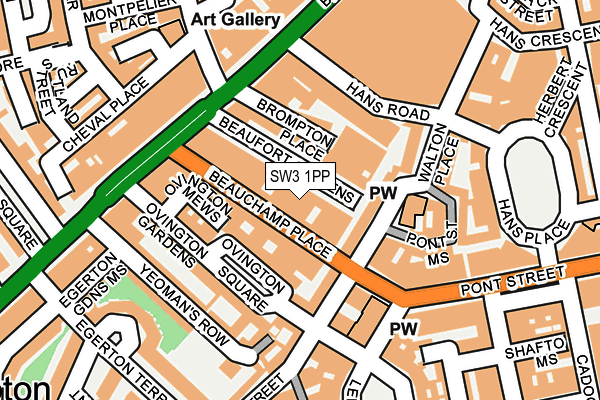 SW3 1PP map - OS OpenMap – Local (Ordnance Survey)