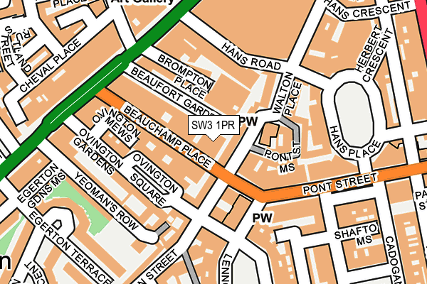 SW3 1PR map - OS OpenMap – Local (Ordnance Survey)
