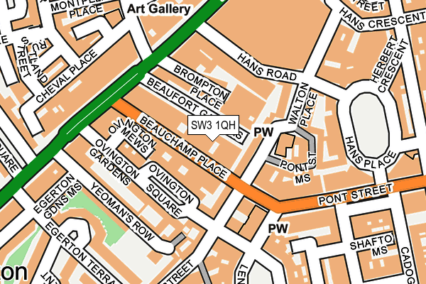 SW3 1QH map - OS OpenMap – Local (Ordnance Survey)
