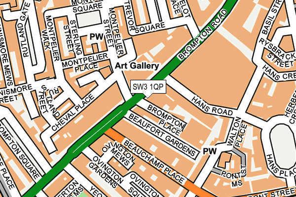 SW3 1QP map - OS OpenMap – Local (Ordnance Survey)