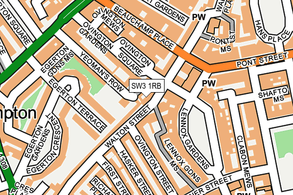 SW3 1RB map - OS OpenMap – Local (Ordnance Survey)